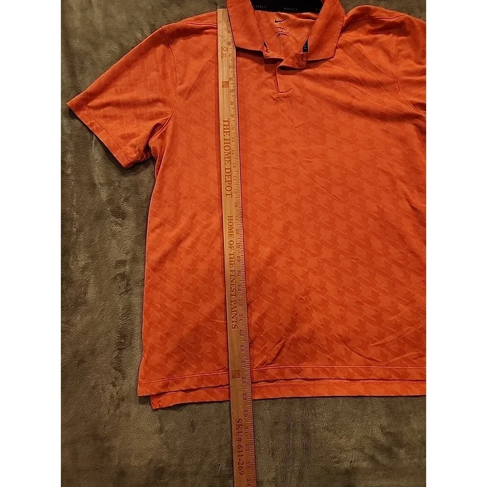Nike Men's Dri-FIT Vapor Polo Golf Shirt Size Large Stretch Fit Orange